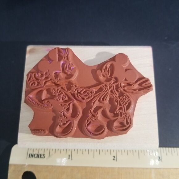 RUBBER STAMPEDE Disney AT THE HOP Dance MICKEY MINNIE & MICKEY MOUSE Stamp - Picture 3 of 8